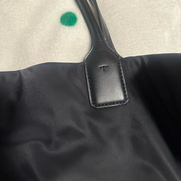 Tory Burch Black Leather Tote Bag - Picture 6 of 9